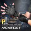 imageihuan Ventilated Weight Lifting Gym Workout Gloves with Wrist Wrap Support for Men ampamp Women Full Palm Protection for Weightlifting Training Fitness Hanging Pull upsBlack