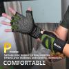 imageihuan Ventilated Weight Lifting Gym Workout Gloves with Wrist Wrap Support for Men ampamp Women Full Palm Protection for Weightlifting Training Fitness Hanging Pull upsDark green