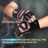 imageihuan Ventilated Weight Lifting Gym Workout Gloves with Wrist Wrap Support for Men ampamp Women Full Palm Protection for Weightlifting Training Fitness Hanging Pull upsPink