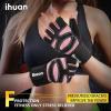 imageihuan Ventilated Weight Lifting Gym Workout Gloves with Wrist Wrap Support for Men ampamp Women Full Palm Protection for Weightlifting Training Fitness Hanging Pull upsPink