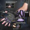 imageihuan Ventilated Weight Lifting Gym Workout Gloves with Wrist Wrap Support for Men ampamp Women Full Palm Protection for Weightlifting Training Fitness Hanging Pull upsPurple
