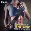 imageihuan Ventilated Weight Lifting Gym Workout Gloves with Wrist Wrap Support for Men ampamp Women Full Palm Protection for Weightlifting Training Fitness Hanging Pull upsPink