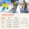 imageihuan Waterproof Ski Gloves for Men and Women  Winter Snow Gloves for Cold Weather Snowboard Gloves with Touchscreen Fingers for Snowboarding Skiing