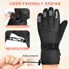 imageihuan Waterproof Ski Gloves for Men and Women  Winter Snow Gloves for Cold Weather Snowboard Gloves with Touchscreen Fingers for Snowboarding Skiing