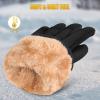 imageihuan Winter Gloves Women Men Waterproof  Cold Weather Ski Warm Thermal Snow Touch Screen Fingers Driving Hiking Motorcycle Cycling InsulatedBlack