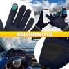 imageihuan Winter Waterproof Ski Gloves Men Women Snow Warm Cycling Cold Weather Driving Biking RunningBlue