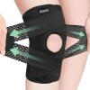 imageihuan Knee Braces for Knee Pain Women Men  Open Patella Knee Compression Sleeve with Adjustable Straps for Working Out Knee Support with Side Stabilizers for Meniscus Tear MCL ACL ArthritisBlack