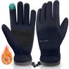 imageihuan Winter Waterproof Ski Gloves Men Women Snow Warm Cycling Cold Weather Driving Biking RunningBlue