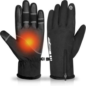 imageihuan Winter Waterproof Ski Gloves Men Women Snow Warm Cycling Gloves Cold Weather Driving Biking Running