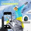 imageihuan Kids Winter Waterproof Ski Gloves Snowboarding Touchscreen Cycling Gloves for Boys Girls As Stocking StuffersGray