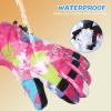 imageihuan Kids Winter Waterproof Ski Gloves Snowboarding Touchscreen Cycling Gloves for Boys Girls As Stocking StuffersRose Red