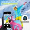 imageihuan Kids Winter Waterproof Ski Gloves Snowboarding Touchscreen Cycling Gloves for Boys Girls As Stocking StuffersRose Red