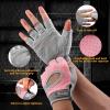 imageihuan New Breathable Workout Gloves for Women ampamp Men  No More Sweaty ampamp Full Palm Protection Gym Exercise Cycling Fitness Weightlifting Pullups Deadlifting RowingPink