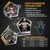 imageihuan New Breathable Workout Gloves for Women ampamp Men  No More Sweaty ampamp Full Palm Protection Gym Exercise Cycling Fitness Weightlifting Pullups Deadlifting RowingBlack