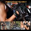 imageihuan New Breathable Workout Gloves for Women ampamp Men  No More Sweaty ampamp Full Palm Protection Gym Exercise Cycling Fitness Weightlifting Pullups Deadlifting RowingBlack