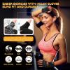 imageihuan New Breathable Workout Gloves for Women ampamp Men  No More Sweaty ampamp Full Palm Protection Gym Exercise Cycling Fitness Weightlifting Pullups Deadlifting RowingBlack