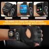 imageihuan New Breathable Workout Gloves for Women ampamp Men  No More Sweaty ampamp Full Palm Protection Gym Exercise Cycling Fitness Weightlifting Pullups Deadlifting RowingBlack