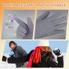 imageihuan Winter Gloves for Men Women  Cold Weather for Running Cycling Waterproof Snow Warm Thermal Touchscreen FingerGrey