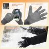 imageihuan Winter Gloves for Men Women Waterproof Running Cycling for Cold Weather Thermal Warm Windproof Material and Touch Screen Finger for Skiing Snow Driving SnowboardingGrey