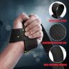 imageihuan Wrist Straps for Weight Lifting  Lifting Straps for Weightlifting  Gym Wrist Wraps with Extra Hand Grips Support for Strength Training  Bodybuilding  DeadliftingBlack
