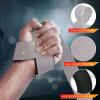 imageihuan Wrist Straps for Weight Lifting  Lifting Straps for Weightlifting  Gym Wrist Wraps with Extra Hand Grips Support for Strength Training  Bodybuilding  DeadliftingGray