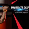 imageihuan Wrist Straps for Weight Lifting  Lifting Straps for Weightlifting  Gym Wrist Wraps with Extra Hand Grips Support for Strength Training  Bodybuilding  DeadliftingOrange