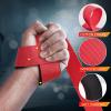 imageihuan Wrist Straps for Weight Lifting  Lifting Straps for Weightlifting  Gym Wrist Wraps with Extra Hand Grips Support for Strength Training  Bodybuilding  DeadliftingDeep Red