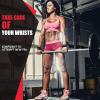 imageihuan Wrist Straps for Weight Lifting  Lifting Straps for Weightlifting  Gym Wrist Wraps with Extra Hand Grips Support for Strength Training  Bodybuilding  DeadliftingBlack