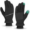 imageihuan Winter Gloves for Men Women  Cold Weather for Running Cycling Waterproof Snow Warm Thermal Touchscreen FingerDark Black