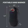 imageihuan Hand Warmers Rechargeable 10000mAh Portable Hand Wamers Reusable Electric Hand Heater Hot Hand Pocket Heater for Outdoor Camping and Hiking