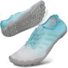 imageWater Shoes for Men Women QuickDry Barefoot Aquashoes for Beach Swim Water Sports Like Surf Kayak Yoga Water Park Blue