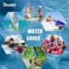 imageWater Shoes for Men Women QuickDry Barefoot Aquashoes for Beach Swim Water Sports Like Surf Kayak Yoga Water Park Blue