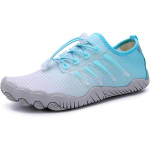 imageWater Shoes for Men Women QuickDry Barefoot Aquashoes for Beach Swim Water Sports Like Surf Kayak Yoga Water Park Blue