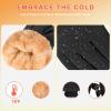 imageihuan Winter Waterproof Gloves Snow Ski for Women MenCold Weather Warm Thermal Touchscreen for Running CyclingBlack