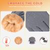 imageihuan Winter Waterproof Gloves Snow Ski for Women MenCold Weather Warm Thermal Touchscreen for Running CyclingGrey