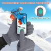 imageihuan Winter Waterproof Gloves Snow Ski for Women MenCold Weather Warm Thermal Touchscreen for Running CyclingGrey