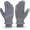imageihuan Winter Waterproof Gloves Snow Ski for Women MenCold Weather Warm Thermal Touchscreen for Running CyclingGrey
