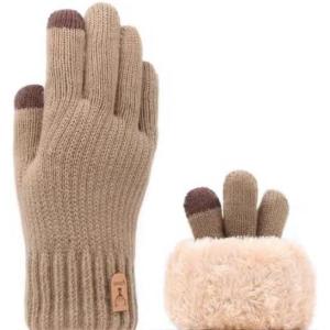 imageihuan Womens Winter Gloves Merino Wool Touchscreen Soft SkinFriendly Jacquard Thin Knit Warm Glove