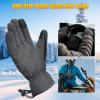 imageihuan Waterproof Ski GlovesWinter Snow GloveCold Weather for Women Men Warm Thermal Touch Screen Motorcycle Driving Hiking CyclingGray
