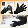 imageihuan Winter Waterproof Gloves for Men Women Warm Running Cycling Snow Ski Gloves for Cold Weather Thermal Windproof Material and Touch Screen Finger for Driving SnowboardingBlack