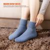 imageihuan Boot Socks for Women Cozy Fuzzy Thick Warm Crew Cabin Socks for Fall ampamp Winter Christmas Gift for Women 595Navy Blue Grey Beige3