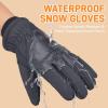 imageihuan Winter Gloves for Men Women Waterproof Warm Ski Snow Gloves for Cold Weather Thermal Material for Skiing Snowboarding Motorcycle Running Driving HikingGrey