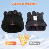 imageihuan Winter Hiking Gloves Women Men Cold Weather Thermal Warm Touch Screen Suit for Running Cycling DrivingDark Black