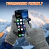 imageihuan Thermal Winter Gloves for Men Women Cold Weather Touchscreen Gloves for Running Cycling Hiking DrivingGrey