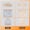 imageihuan Winter Hat Scarf Gloves Warmer Warm Knit Beanie Hat Touch Screen Gloves Set Neck Scarves for WomenOffwhite