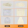 imageihuan Winter Hat Scarf Gloves Warmer Warm Knit Beanie Hat Touch Screen Gloves Set Neck Scarves for WomenWhite