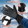 imageihuan Winter Waterproof Ski Gloves for Men ampamp Women 30 Thermal Gloves Touch Screen Warm for Skiing Cycling Motorcycle RunningBlack