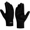 imageihuan Thermal Winter Gloves for Men Women Cold Weather Touchscreen Gloves for Running Cycling Hiking DrivingBlack