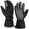 imageihuan Winter Waterproof Ski Gloves for Men ampamp Women 30 Thermal Gloves Touch Screen Warm for Skiing Cycling Motorcycle RunningBlack