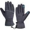 imageihuan Winter Waterproof Skiing Gloves for Men ampamp Women Cold Weather Thermal Gloves with Touchscreen Fingers Windproof Snowboarding Running Cycling Driving Hiking Motorcycle MotorcyclingGrey